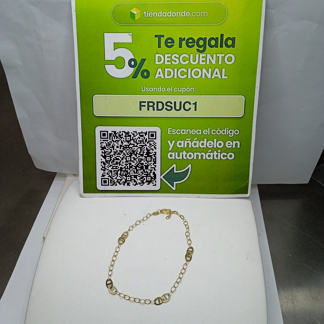 PULSERA ESPECIAL 14K 21 CM 1.8 GR (NUEVO)