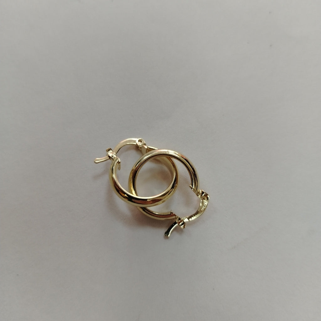 ARETES ARRACADA LISA 14K 1.7 GR (NUEVO)
