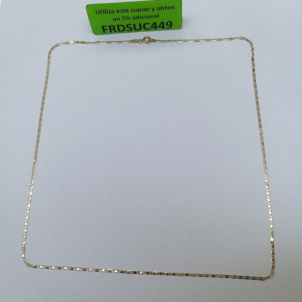 CADENA ORO, ORO COMBINADO 14 K 2.4 GRMS (SEMINUEVO)