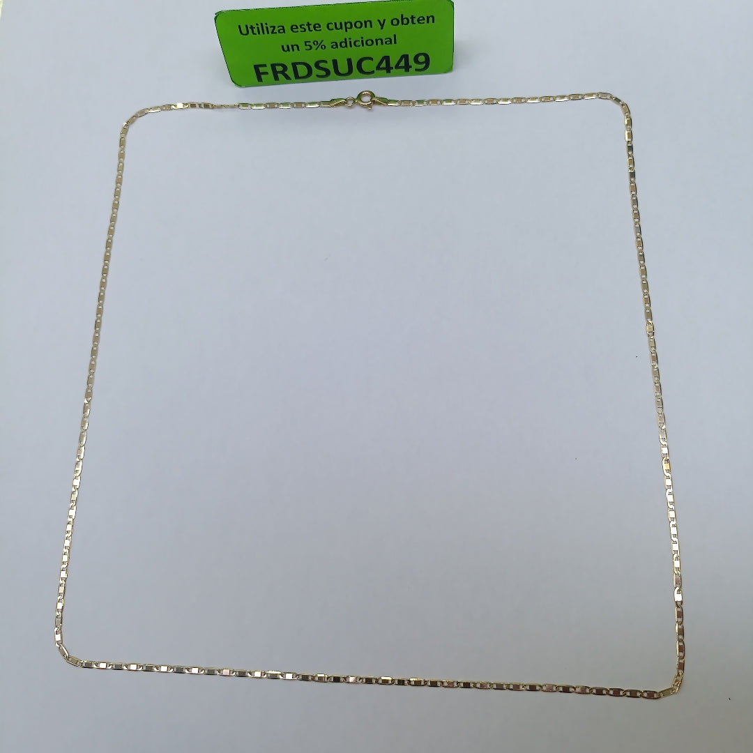 CADENA ORO, ORO COMBINADO 14 K 2.4 GRMS (SEMINUEVO)