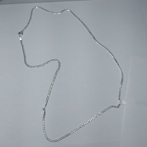 CADENA TEJIDO BARBADO PLATA .925 55 CM 4.9 GR (NUEVO)
