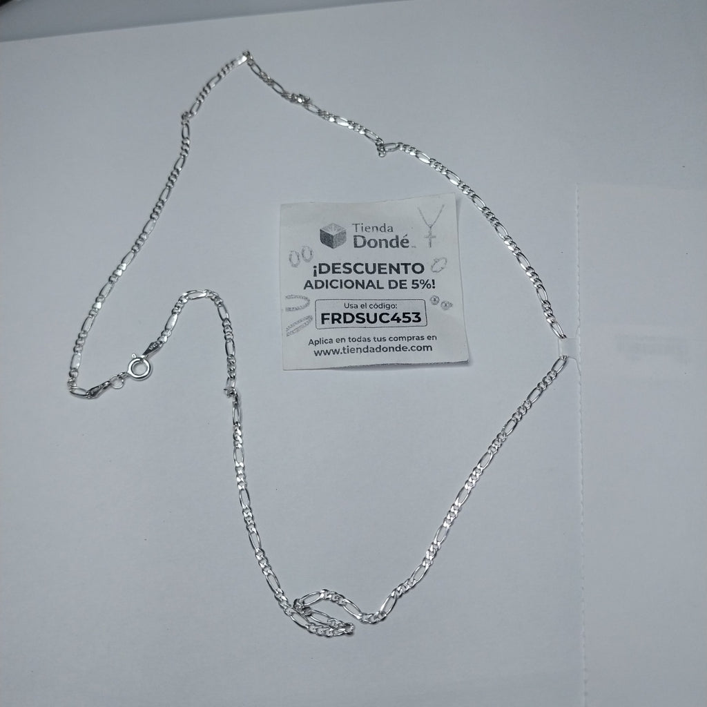 CADENA TEJIDO 3X1 PLATA .925 55 CM 4.1 GR (NUEVO)