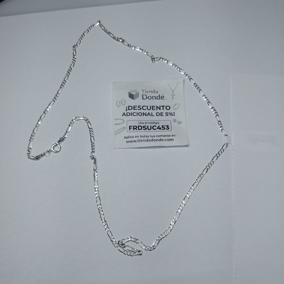 CADENA TEJIDO 3X1 PLATA .925 55 CM 4.1 GR (NUEVO)