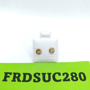 BROQUELES BROQUEL FIG BOTON C CIRCONIA 14K 0.2916 GR (NUEVO)