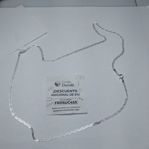 CADENA TEJIDO GUCHI PLATA .925 60 CM 3.8 GR (NUEVO)