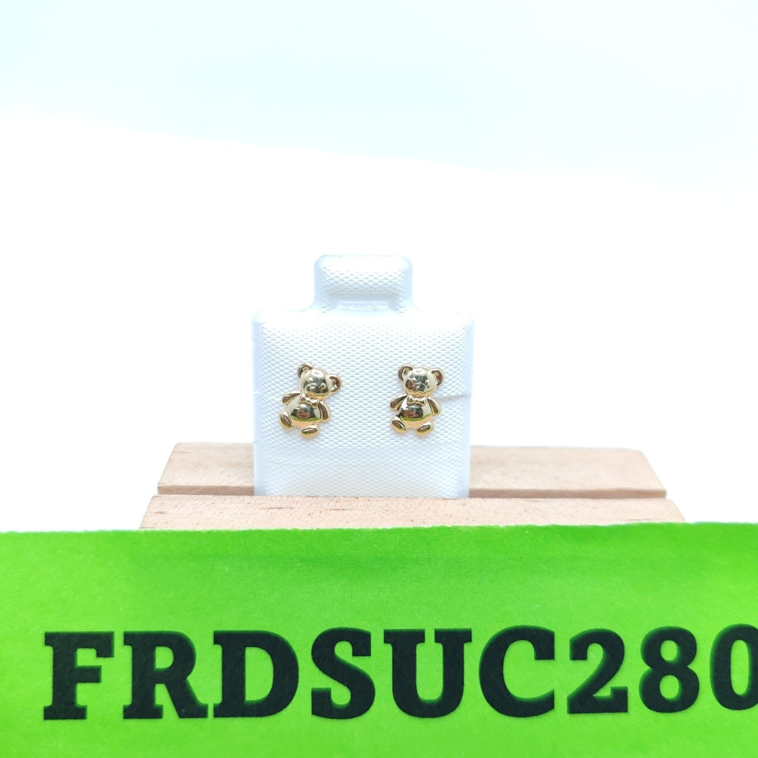 BROQUELES BROQUEL FIG OSO 14K 0.2592 GR (NUEVO)