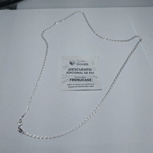 CADENA TEJIDO ESLABONES PLATA .925 55 CM 2.9 GR (NUEVO)
