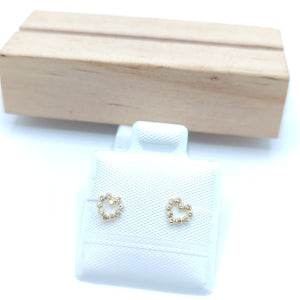 BROQUELES BROQUEL FIG CORAZON 14K 0.23 GR (NUEVO)