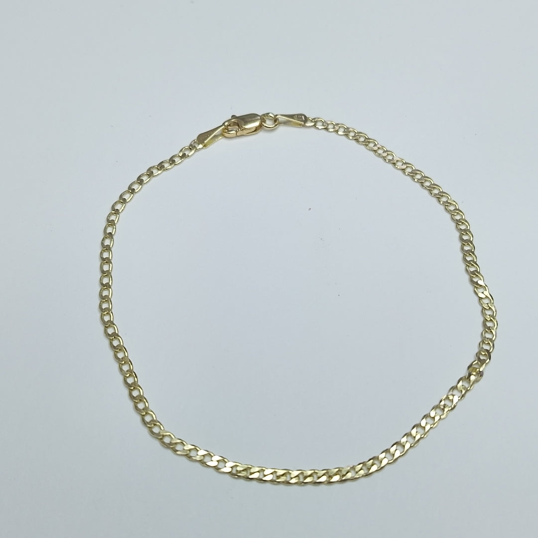 PULSERA BARBADA 14K 21 CM 2.3 GR (NUEVO)
