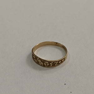 ARGOLLA DE LA SUERTE ORO 14 K 1,20 GRMS (SEMINUEVO)