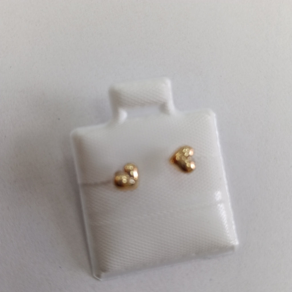 BROQUELES BROQUEL FIG CORAZON LISO 14K 0.1987 GR (NUEVO)