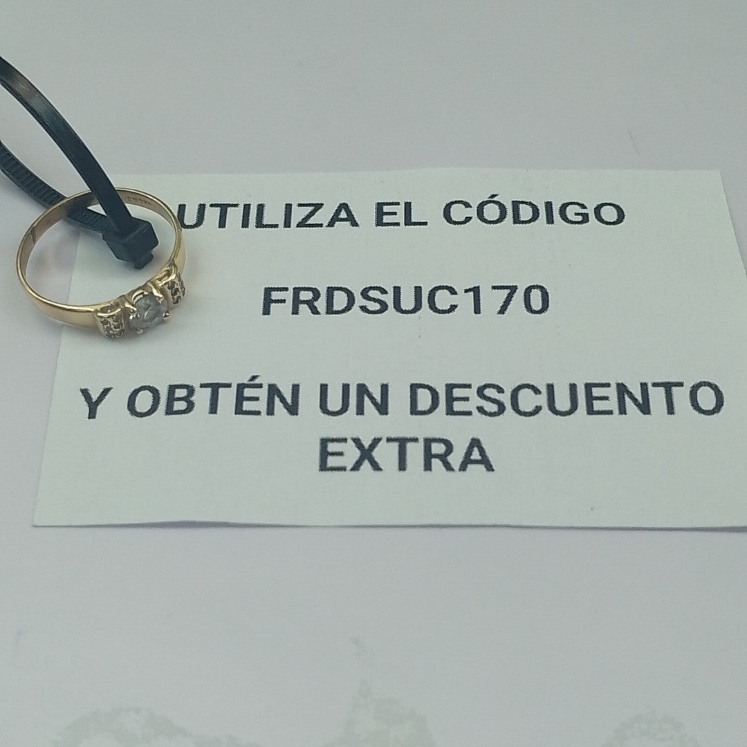 ANILLO ORO 10 K 1,60 GRMS (SEMINUEVO)