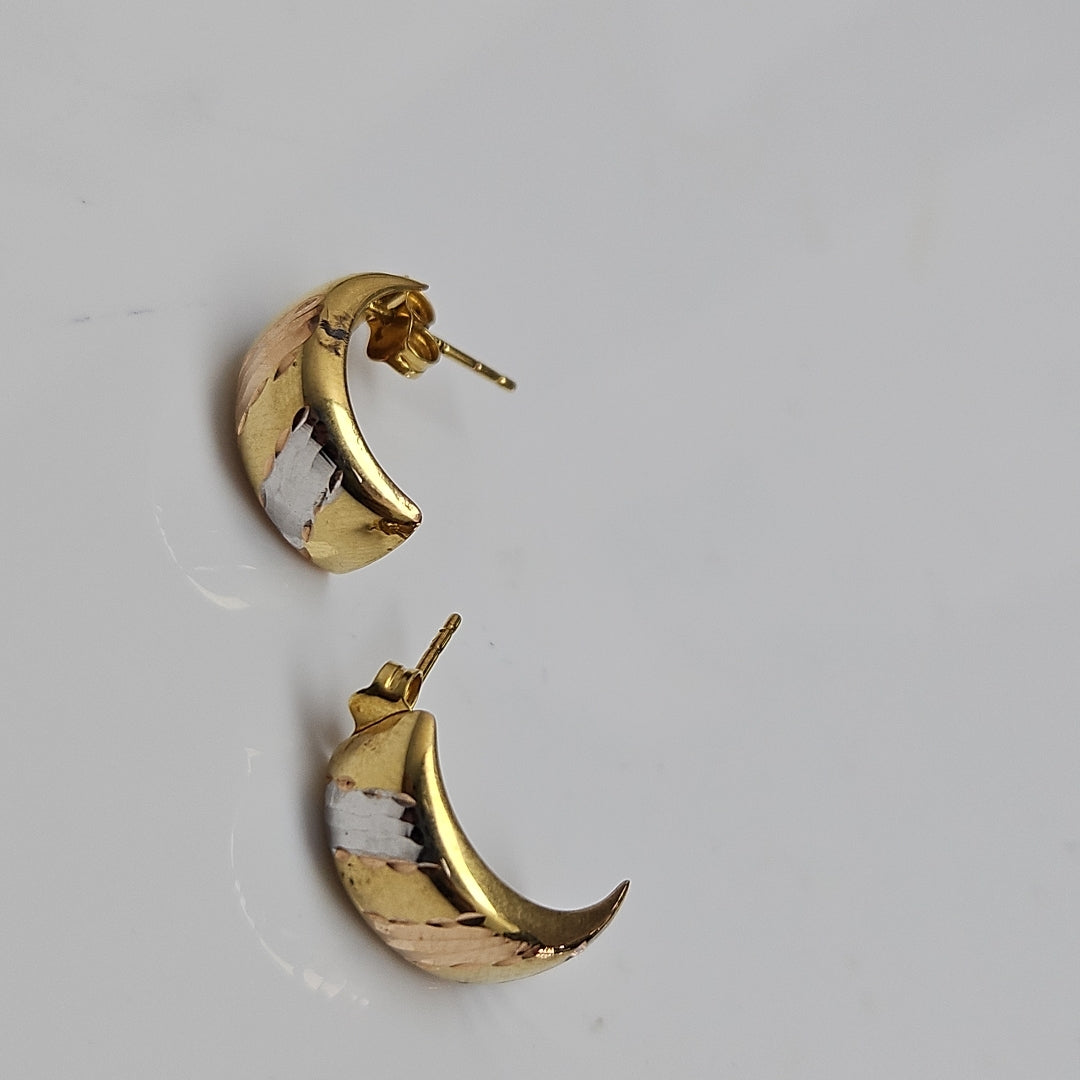 ARETES PAR ORO 14 K 2,00 GRMS (SEMINUEVO)