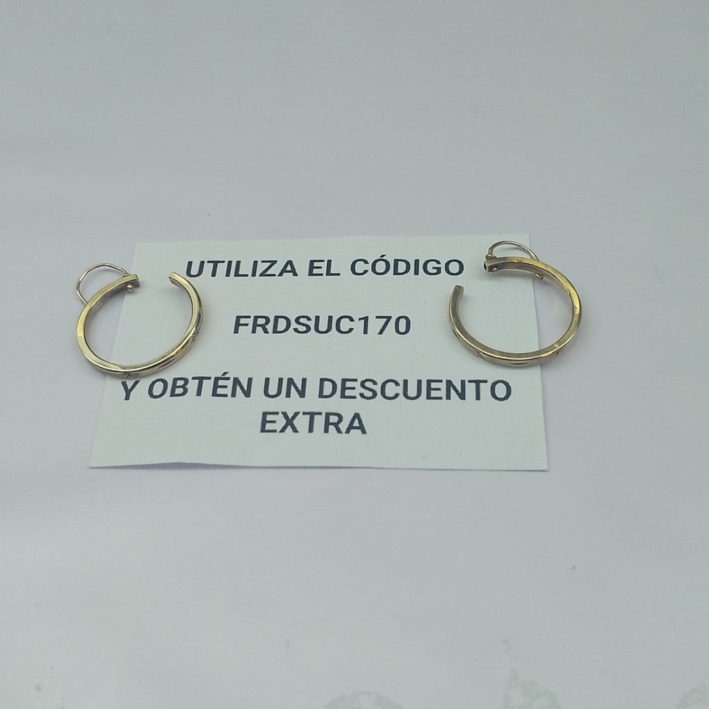 ARRACADAS PAR ORO 10 K 3,00 GRMS (SEMINUEVO)