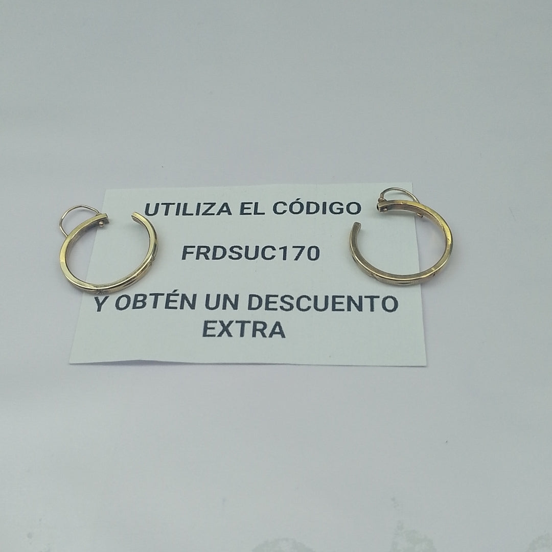 ARRACADAS PAR ORO 10 K 3,00 GRMS (SEMINUEVO)