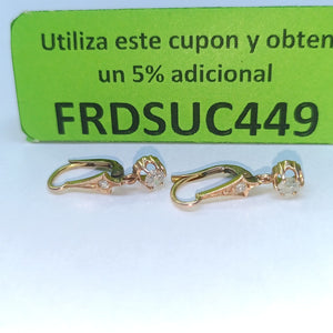 ARETES PAR ORO MUY BAJO 8 K 1,40 GRMS (SEMINUEVO)