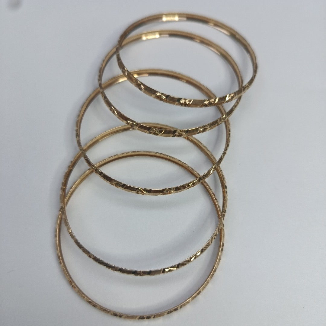 PULSERA RIGIDA,SEMANARIO DE PULSERAS ORO 10 K 17,40 GRMS (SEMINUEVO)