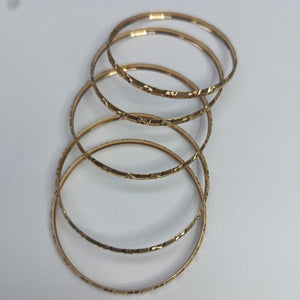 PULSERA RIGIDA,SEMANARIO DE PULSERAS ORO 10 K 17,40 GRMS (SEMINUEVO)