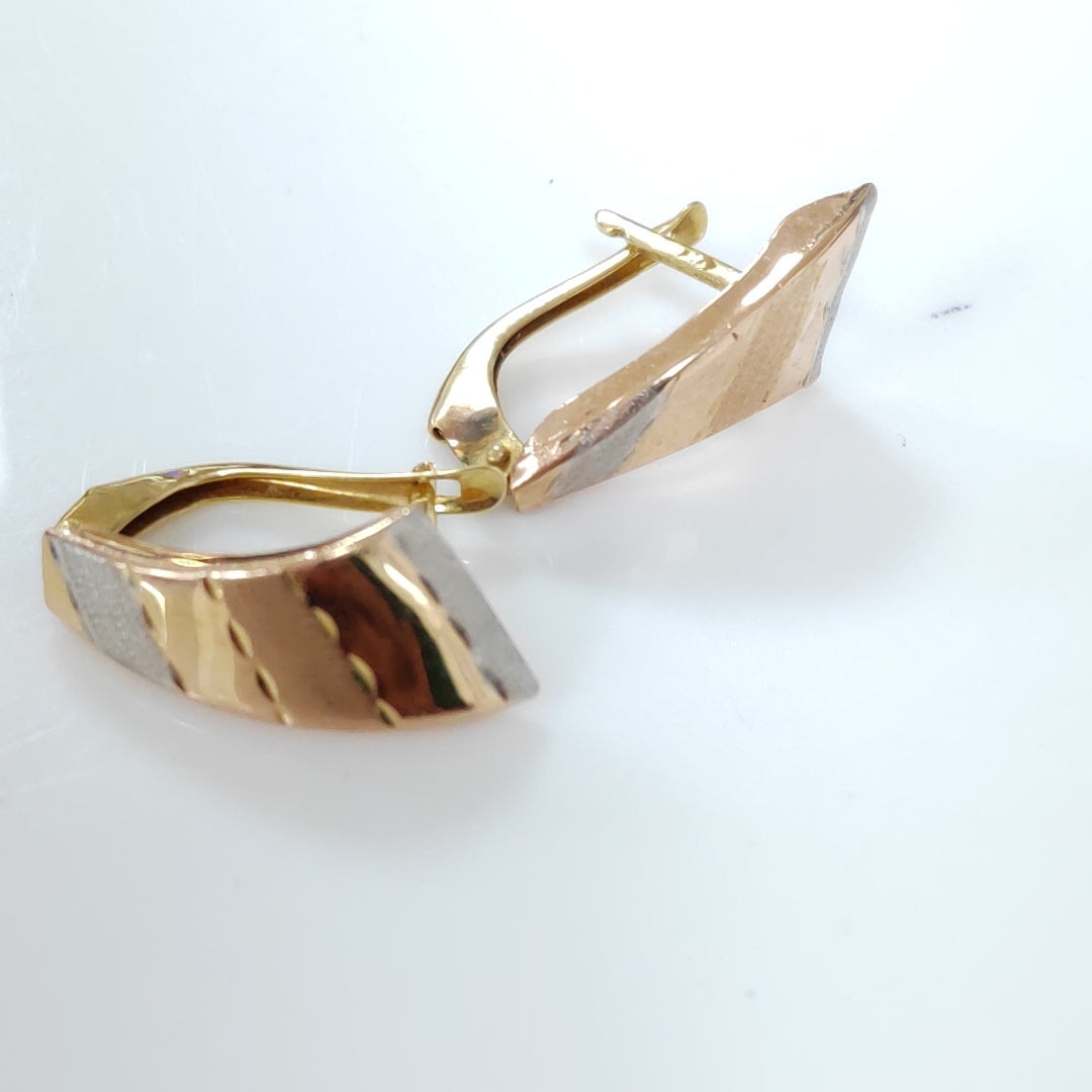 ARETES PAR ORO 14 K 2,10 GRMS (SEMINUEVO)
