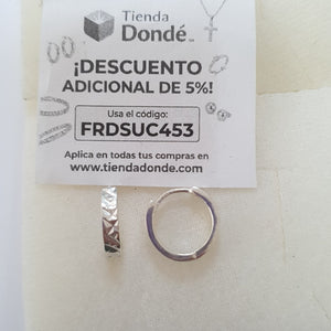 ARRACADAS LABRADAS PLATA .925 3.3 GR (NUEVO)
