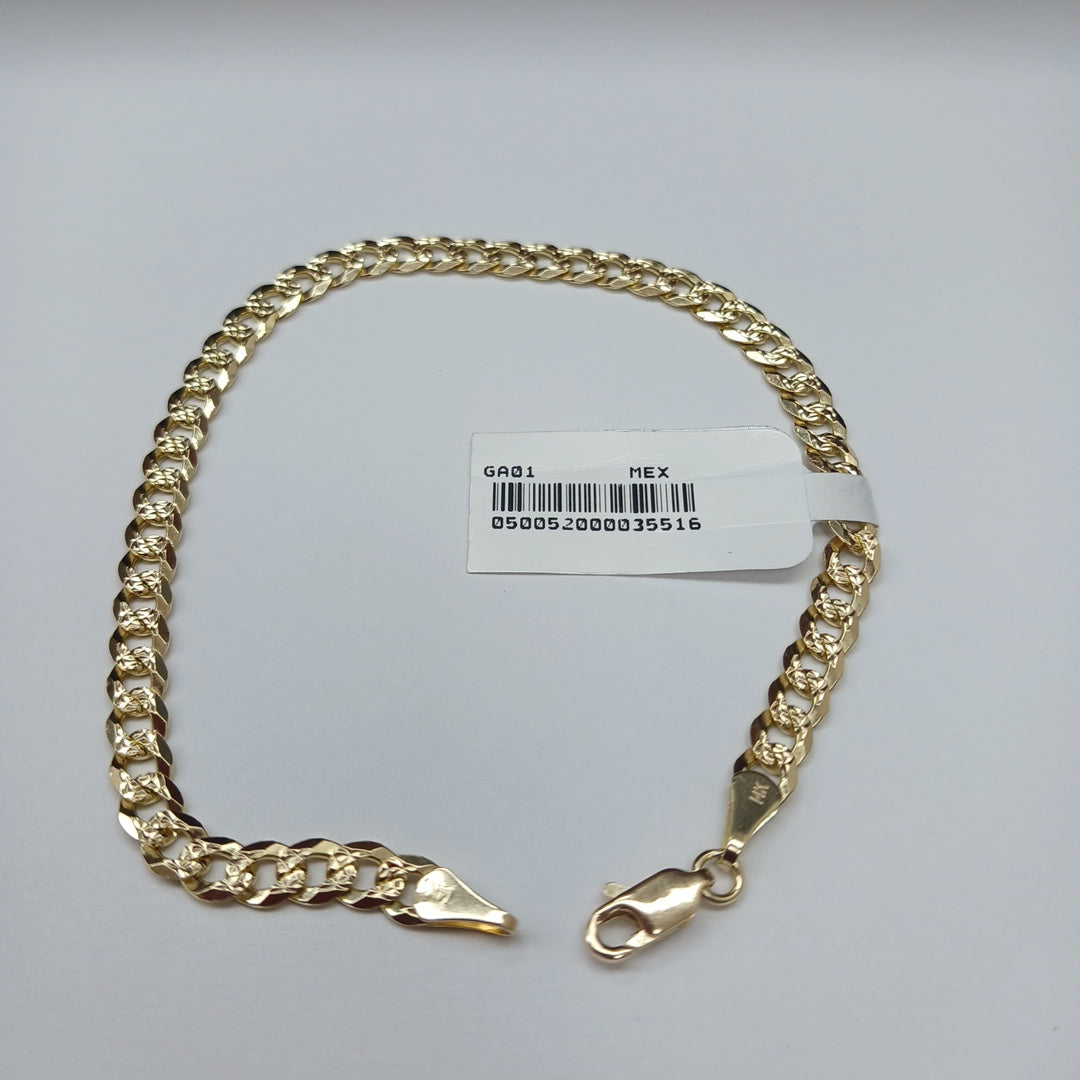 PULSERA BARBADA 14K 21 CM 7.5 GR (NUEVO)