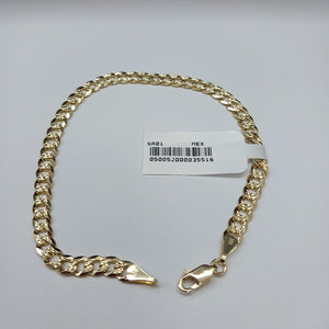 PULSERA BARBADA 14K 21 CM 7.5 GR (NUEVO)