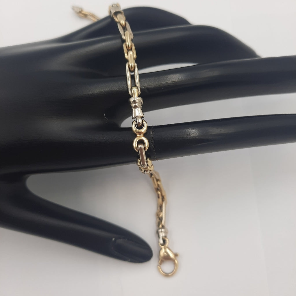 PULSERA ORO, RODIADO 14 K 9.4 GRMS (SEMINUEVO)
