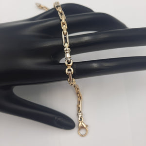 PULSERA ORO, RODIADO 14 K 9.4 GRMS (SEMINUEVO)