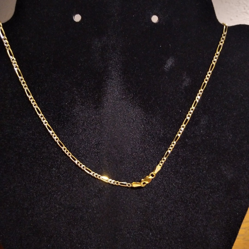 CADENA 3X1 DIAMANTADA 14K 55 CM 4.8 GR (NUEVO)