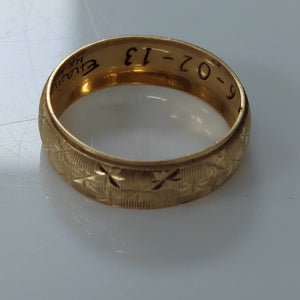 ARGOLLA ORO 14 K 1.7 GRMS (SEMINUEVO)