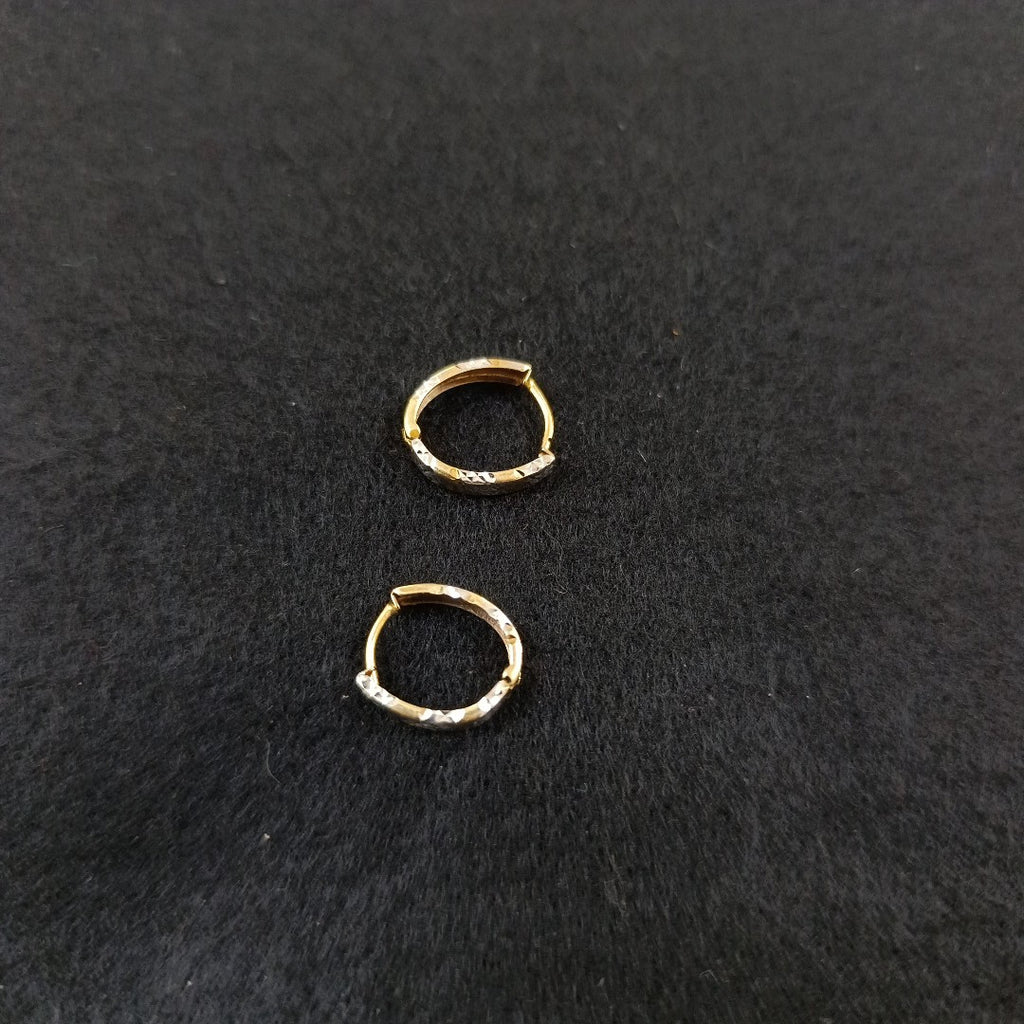 ARRACADAS PAR ORO COMBINADO 14 K 1,00 GRMS (SEMINUEVO)