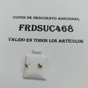 BROQUELES BROQUEL FIG BALON DE FUTBOL 14K 0.2387 GR (NUEVO)