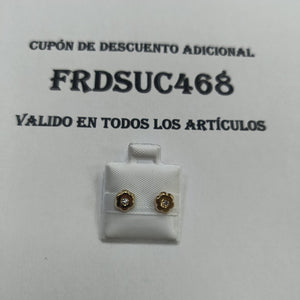 BROQUELES BROQUEL FIG FLOR C CIRCONIA 14K 0.2581 GR (NUEVO)