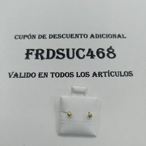 BROQUELES BROQUEL FIG HONGO 14K 0.17 GR (NUEVO)