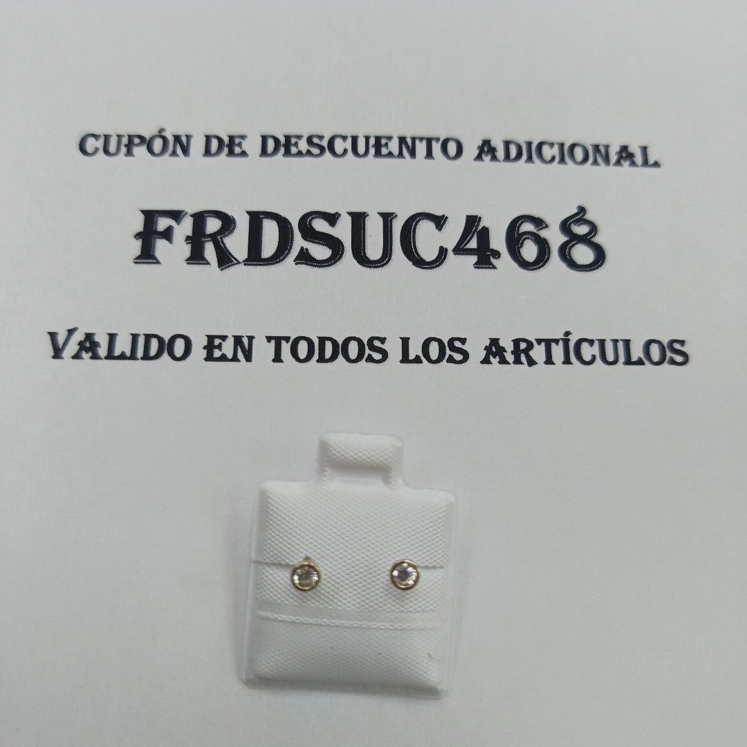BROQUELES BROQUEL C CIRCONIA 14K 0.1501 GR (NUEVO)
