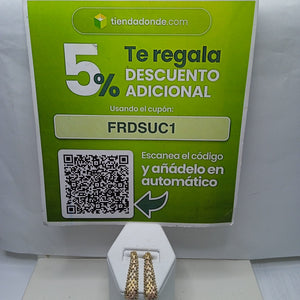 ARETES PAR ORO 14 K 3,30 GRMS (SEMINUEVO)