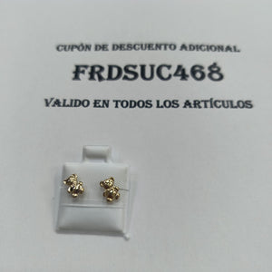 BROQUELES BROQUEL FIG OSO 14K 0.2592 GR (NUEVO)