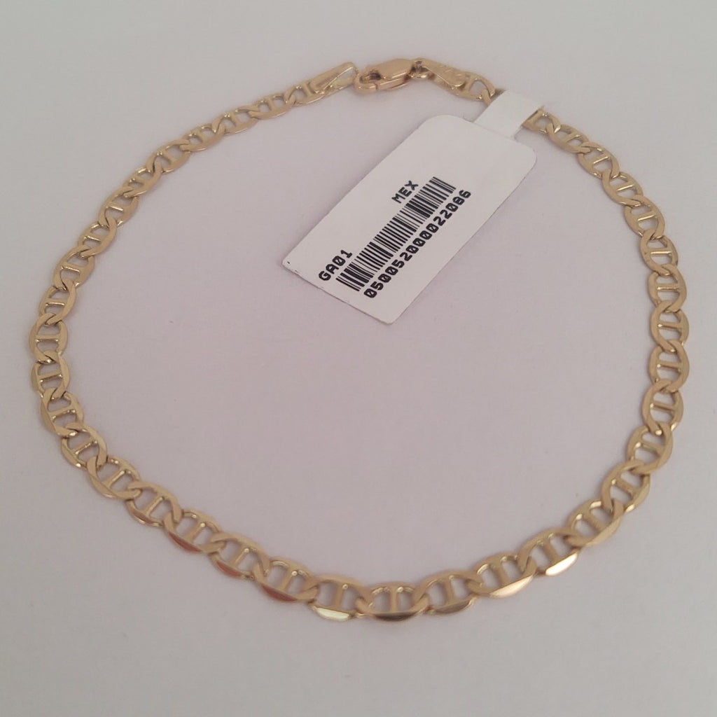 PULSERAS TEJIDO MARINERA ORO 14K 21 CM 3.4 GR (NUEVO)
