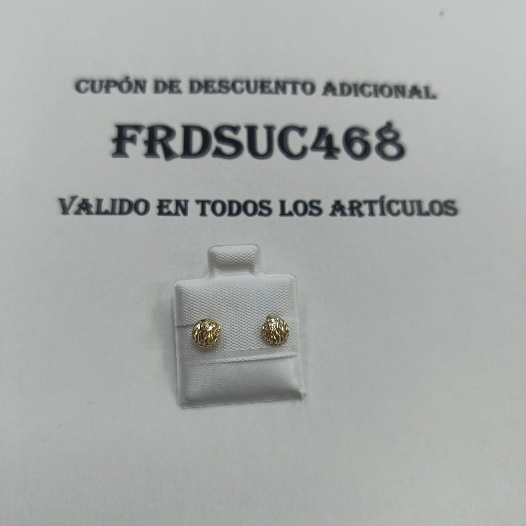 BROQUELES BROQUEL FIG LUNETA 14K 0.2268 GR (NUEVO)