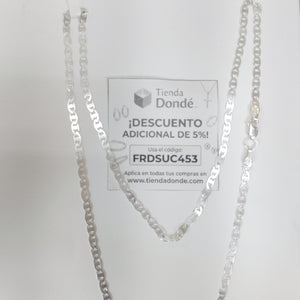 CADENA TEJIDO GUCHI PLATA .925 60 CM 9.2 GR (NUEVO)