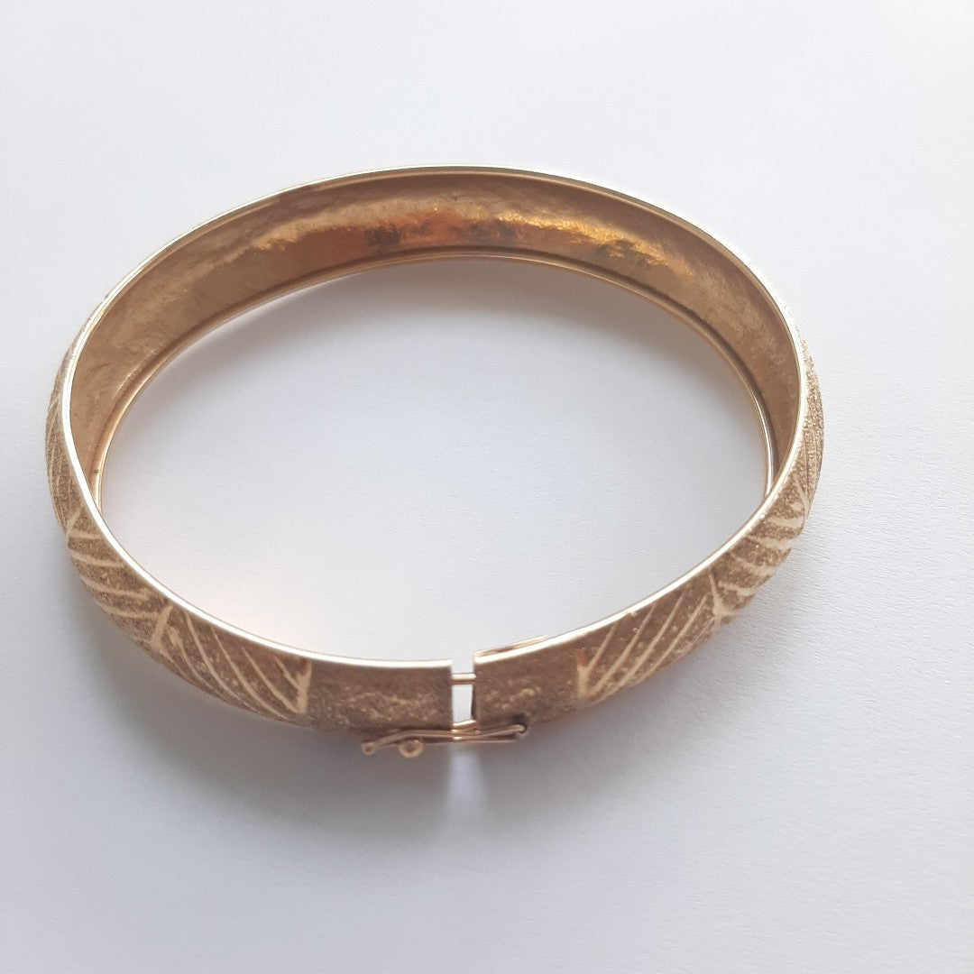 PULSERA RIGIDA ORO 14 K 8.9 GRMS (SEMINUEVO)