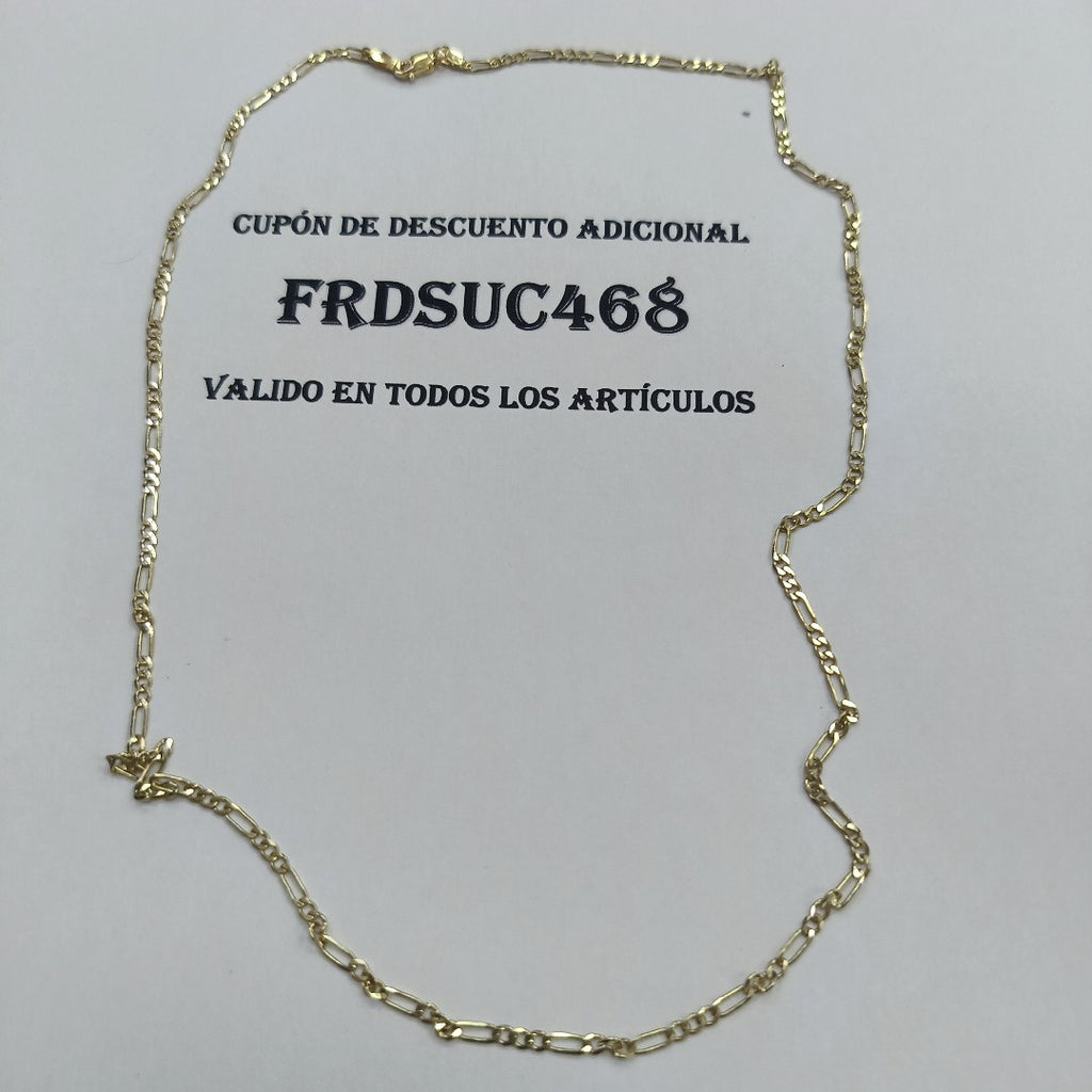 CADENA TEJIDO 3X1 14K 55 CM 5.2 GR (NUEVO)