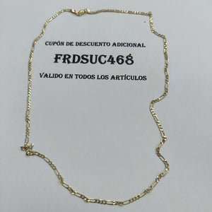 CADENA TEJIDO 3X1 14K 55 CM 5.2 GR (NUEVO)