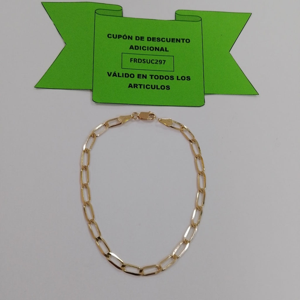 PULSERA ESLABON 14K 21 CM 4.3 GR (NUEVO)