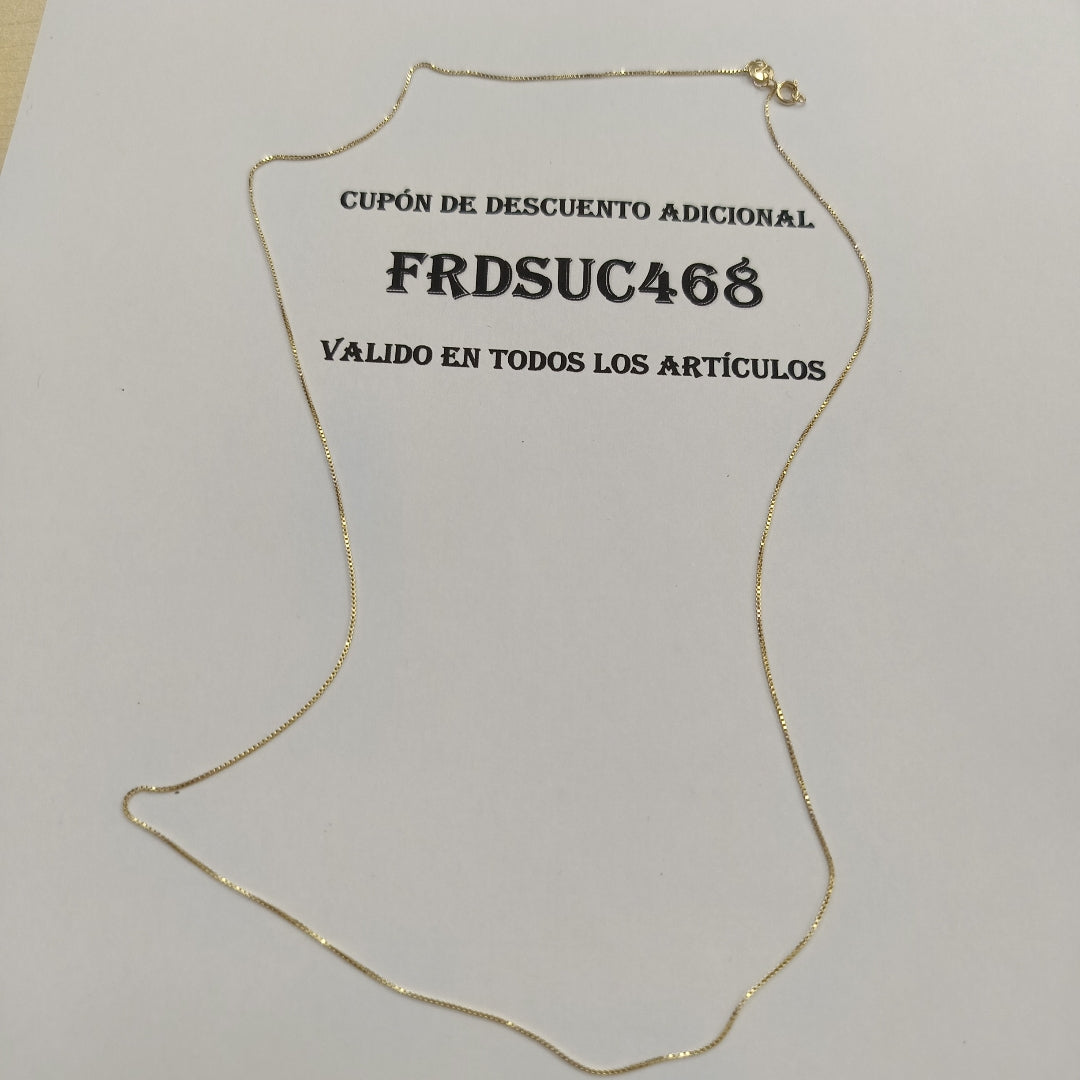 CADENA VENECIANO 14K 55 CM 1.7 GR (NUEVO)