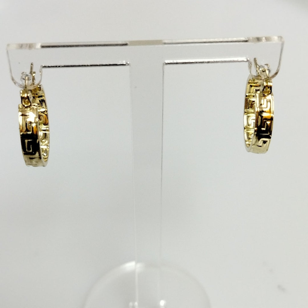 ARETES ARRACADAS FIG GRECAS 14K 1.8 GR (NUEVO)