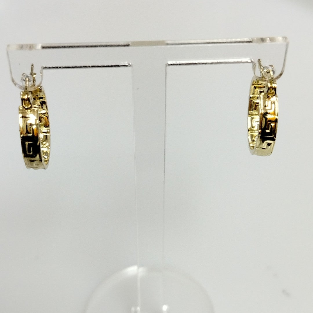ARETES ARRACADAS FIG GRECAS 14K 1.8 GR (NUEVO)