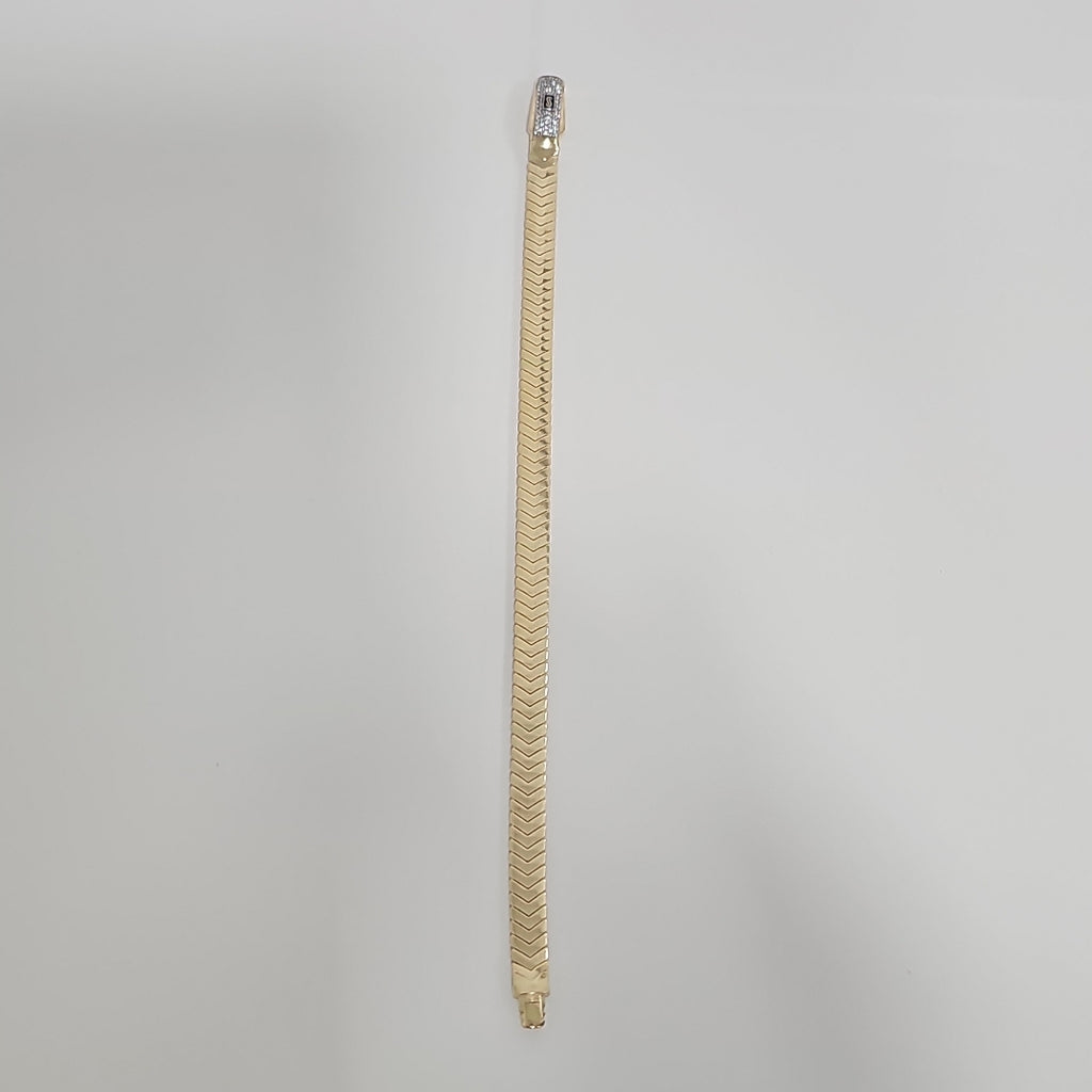 PULSERA MONACO ORO 10K 6.1 (NUEVO)