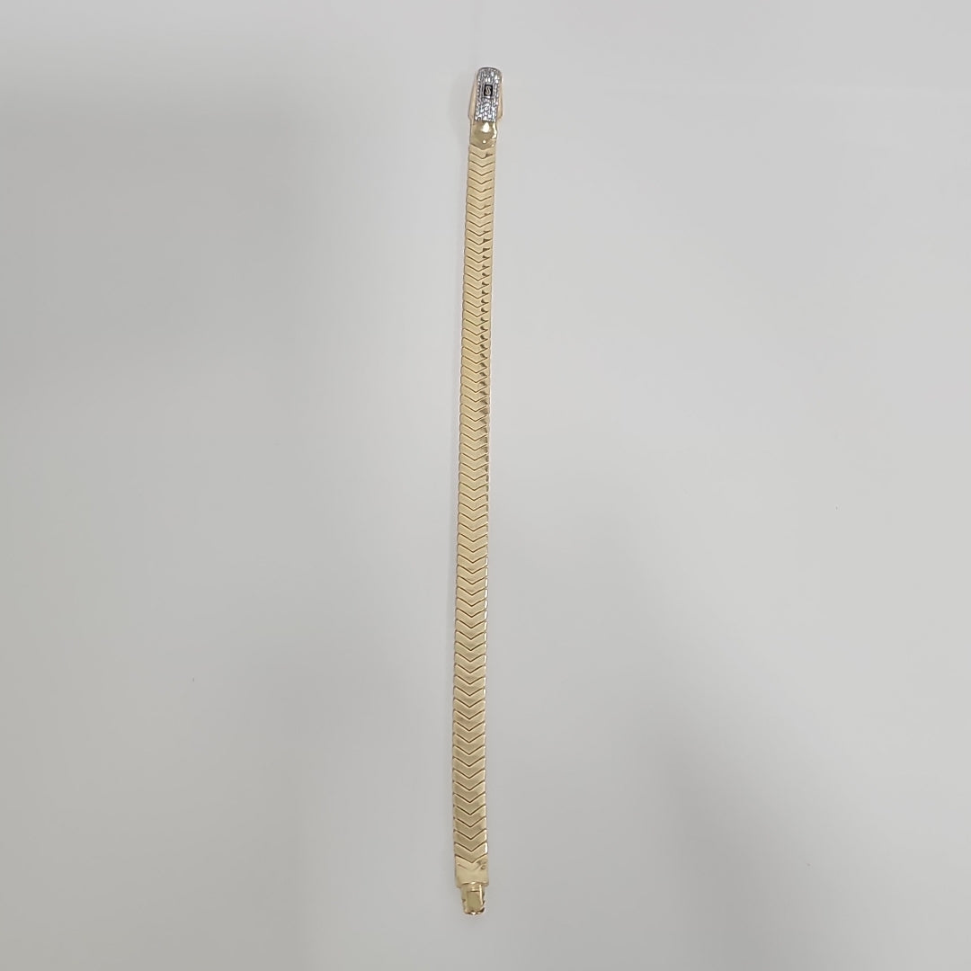PULSERA MONACO ORO 10K 6.1 (NUEVO)