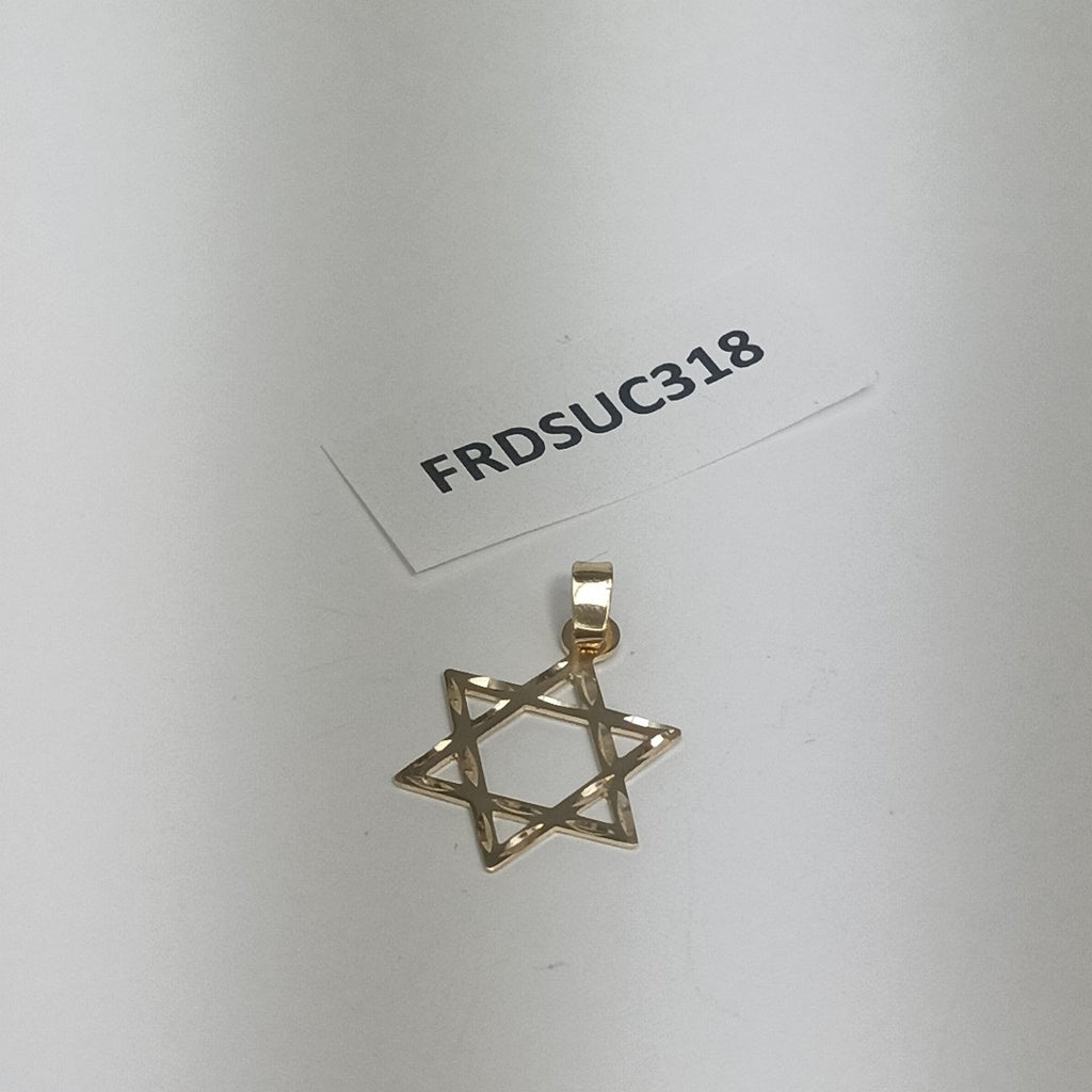 DIJE TEJIDO ESTRELLA DE DAVID 14K 0.5 GR (NUEVO)